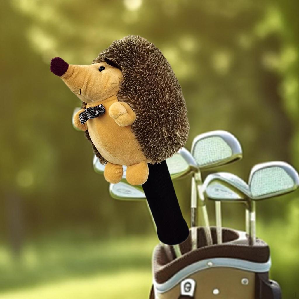 Golf Holzschlägerhaube Tierförmig Niedlich Igel Schutz Transportieren Schützen Plüsch Kratzfest