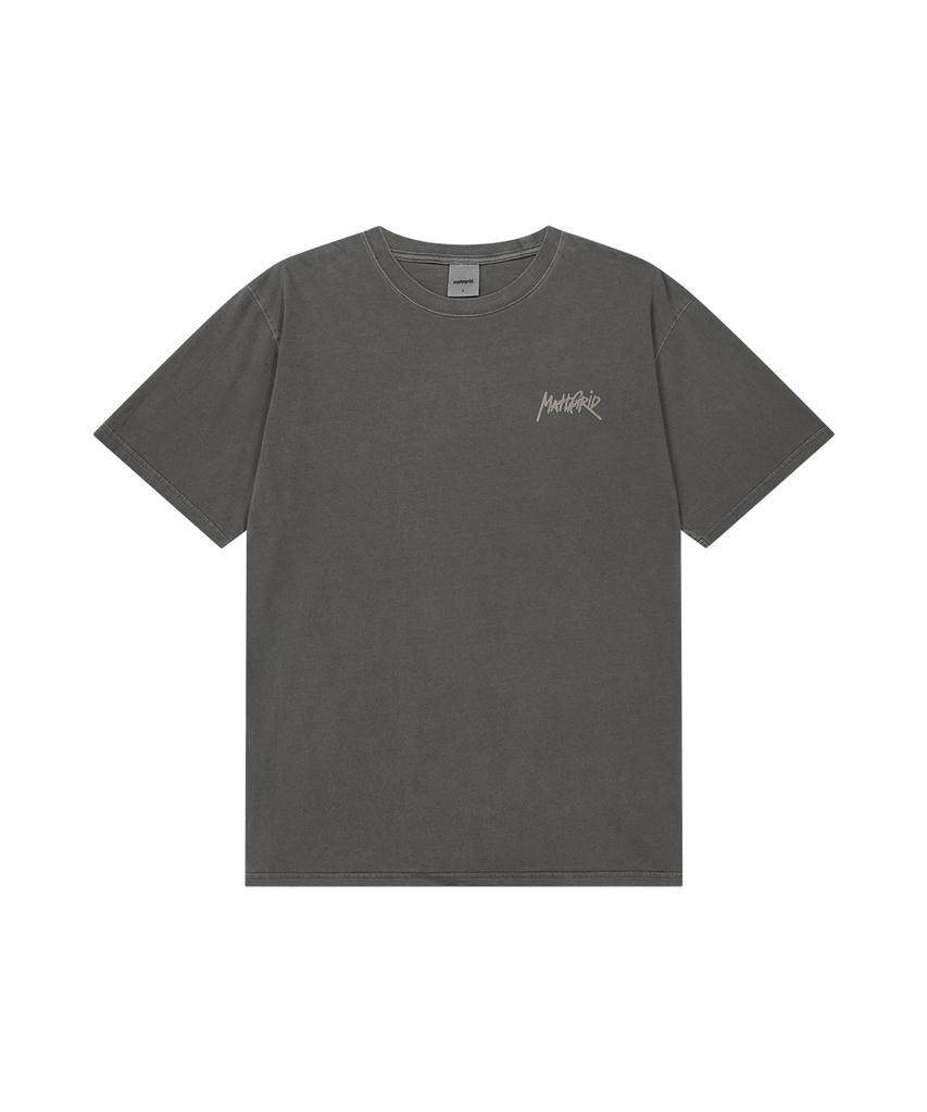 MAHAGRID Pigment Graffiti Logo Tee Charcoal(Mg2Gmmt507A)