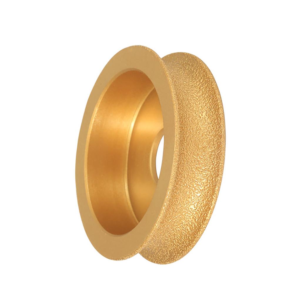 10mm/15mm/20mm/25mm/30mm Round Brazed Diamonds Grinding Wheel Marble Stone Edging Profile Grinding Disc Replacement