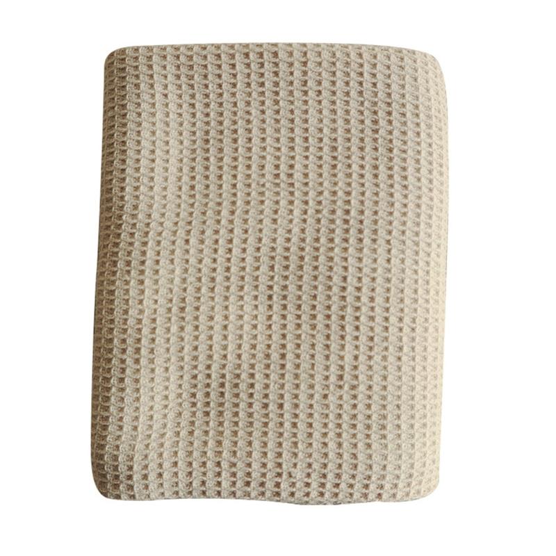 Absorbent Square Cotton Kitchen Towel Textured Dish Drying Cloth For Home Dining Use