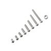 M2.5 A2 Stainless Steel Hex Socket Screws Bolt and Hex Nuts Assortment(Button Head)
