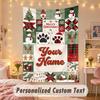 Wall Hanging TapestryChristmas Custom Name Print Art For Indoor Home Room Decoration Holiday Gift