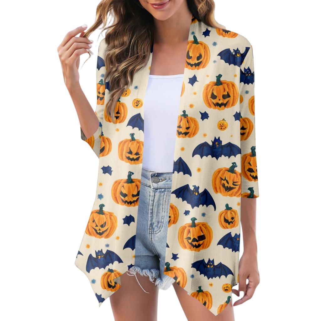 Women's Fashion Casual Comfortable Three-quarter Sleeve Cardigan Jacket