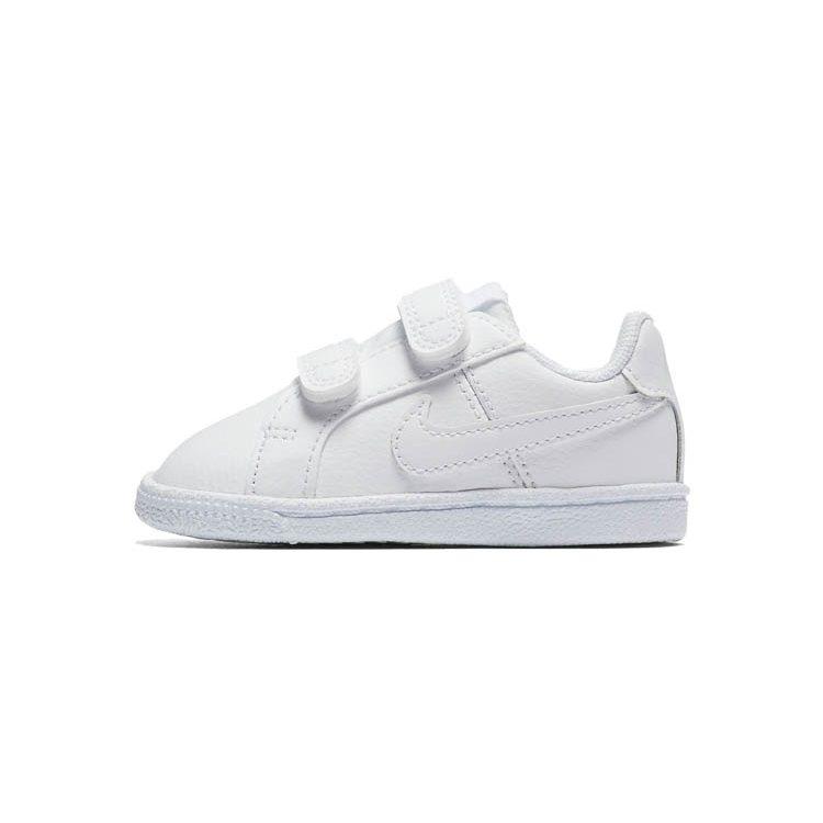 Nike Court Royale Casual Low top Skateboard Shoes White Infant And Toddler 833537-102