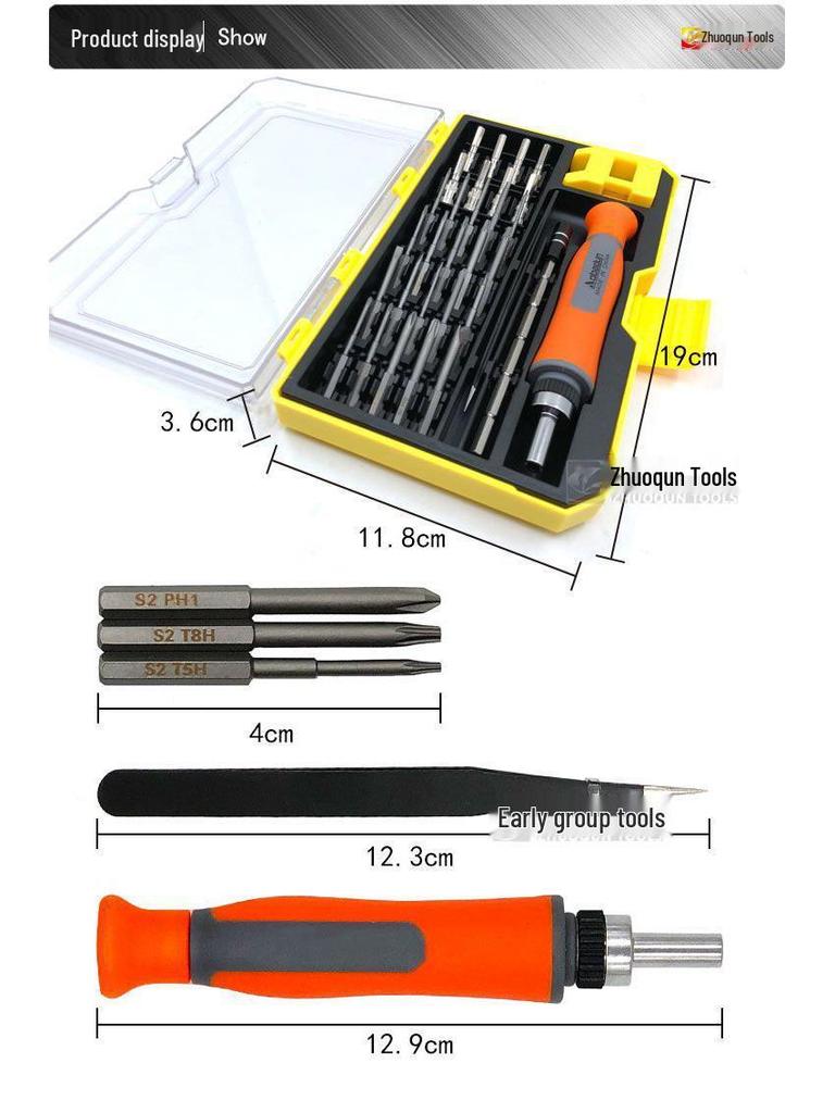 30-in-1 Multifunctional Screwdriver Set for Mobile, Computer & Watch Repair