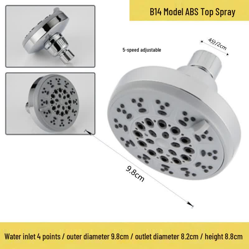 Zhunming 5-Setting ABS Water-Saving Shower Head