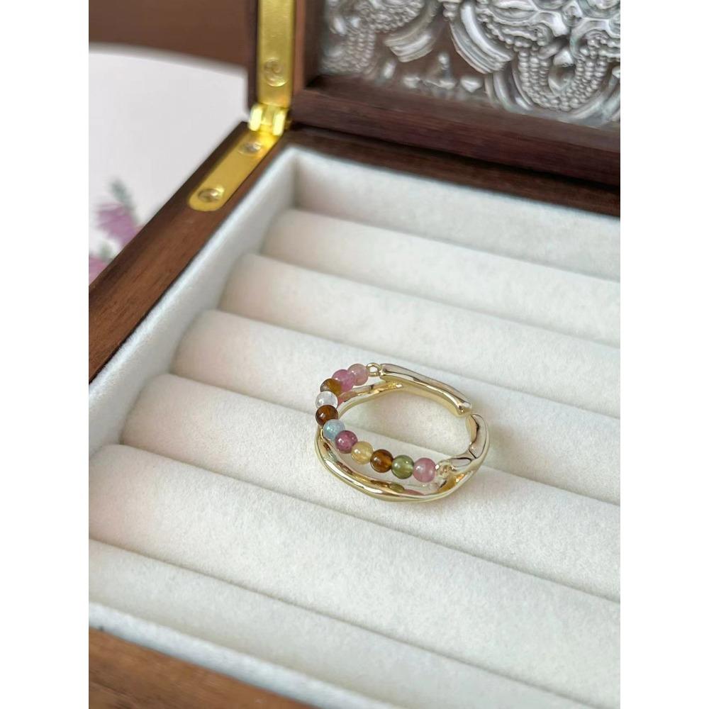 French Retro Blue Butterfly Ring Design Sense Temperament Personality Simple Cold Sense Versatile Ring