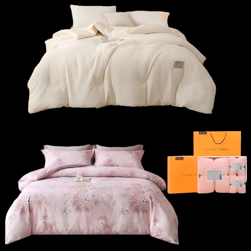 Fang Wang Waffle Weave Soybean Fiber Blend Quilt & Home Set