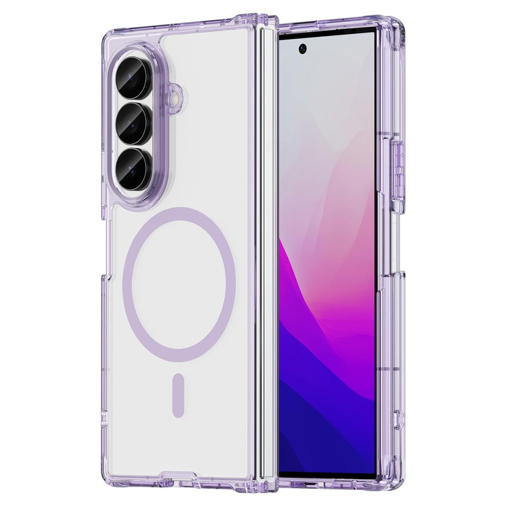 Samsung Galaxy Z Fold 8 Ultra Phone Case,Transparent Magnetic Shockproof Slim Phone Case Cover for Samsung Galaxy Z Fold 8 Ultra