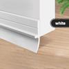 Soundproof PVC Door Bottom Seal Strip Self Adhesive Strong Adhesion Dustproof Easy Trim for Home Garage Office Entry Doors