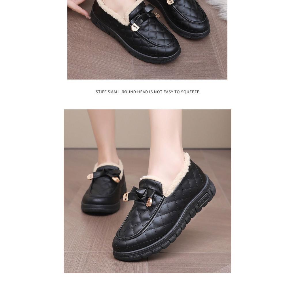 Winter New Thick Soled, Anti Cold and Waterproof Women's Cotton Shoes, Comfortable and Casual, with Thick Velvet and Warm Shoes for Children