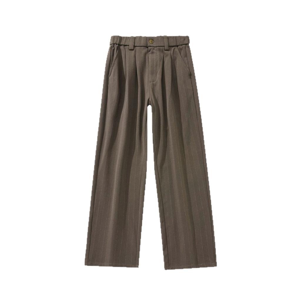 American Pinstripe Drape Casual Pants Men's Autumn Loose Large Size Straight Trousers Men's High-end Trousers