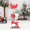 Christmas Decoration Hollow Out Wooden New Year Gift Reusable Durable Christmas Decoration Letter Shape Colorful Wooden Xmas Ornaments for Christmas