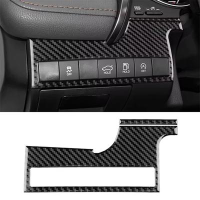 Carbon Fiber Car Headlight Switch Panel Interior Trim For Toyota Camay 2018-2024