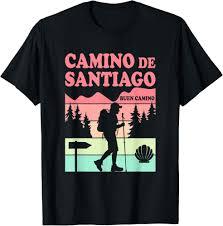 Novelty Camino De Santiago TShirt Unisex O Neck Pure Cotton T Shirts Short Sleeve Top Printed Tee high quality Streetwear