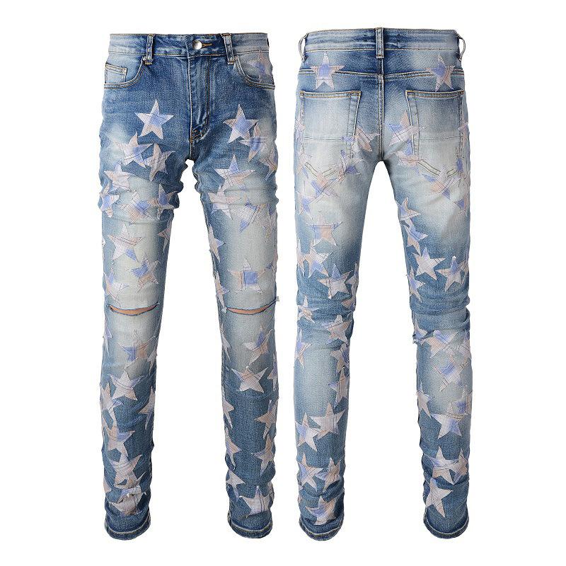 Fashionable, Casual, Slim-fit Men`s Jeans with