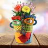 Human Face Resin Succulent Flower Pot Ornaments for Garden Micro Landscapes