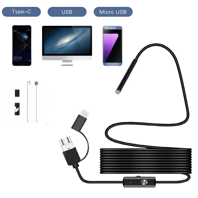 

5.5mm HD Mobile Endoscope for Car and Pipeline Repair Flexible 5.5mm (0.8M)