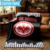 Custom Name Frankfurt Football Blanket Flannel Blanket for Camping, Hiking, Garden Parties, Picnic Essentials,gift for family and friend