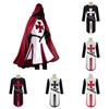Halloween Knights Templar Outfit With Polyester Fabric And Split Design For Stage Shows