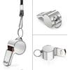 2pcs Whistle, Stainless Steel Super Loud Sports Whistle With Lanyard - RIpj