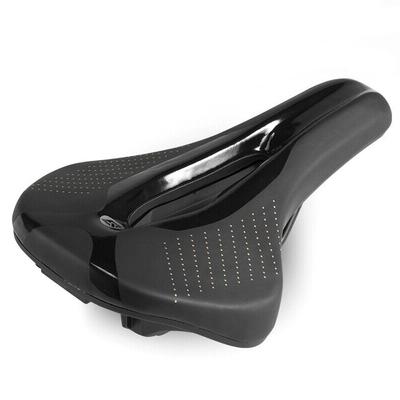 MTB Foam Bicycle Saddle with Anatomical Opening - Black