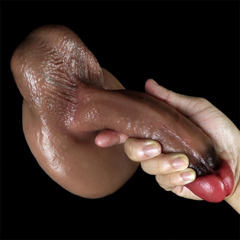 Super Soft Liquid Silicone Penis Female Manual Super Realistic Large Suction Cup Dildo Penis Orgasm Masturbation Device