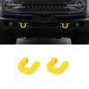Yellow Front Track Tow Hook Trim Cover Protector Guard Kit For Ford Bronco +