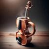 New Creative Musical Instrument Coffee Cup Guitar Pattern Mug Summer And Winter Drink Cup Music Lovers Holiday Gift