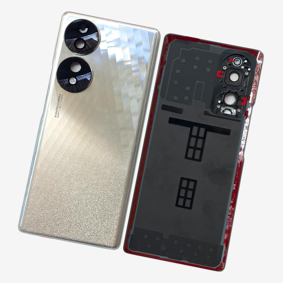 Neues hinteres Akkuabdeckung Gehäuse Tür Für Honor 70 Rückabdeckung Chassis Kameralinse + Klebstoff Smartphone Reparaturteile