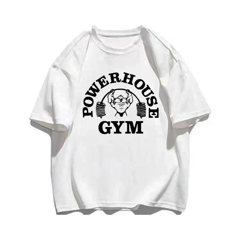 2026 New Summer Gym Tshirt  Cotton Oversized Womens Tshirt Graphic Sports Mens Tshirt High Quality Mens Clothing S