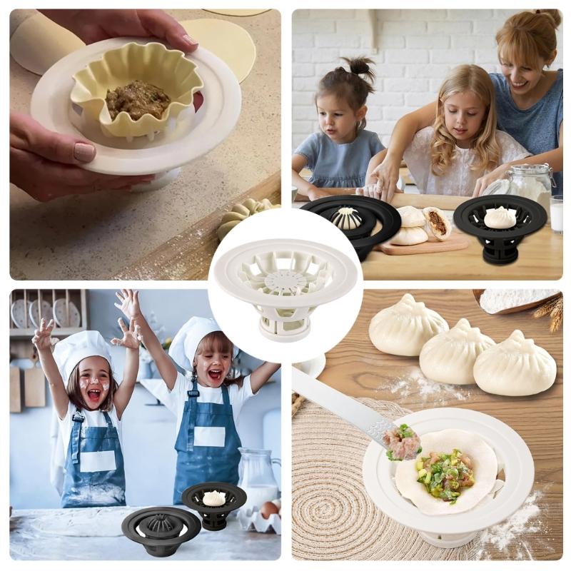 Snadno použitelný čínský výrobník bao buchet Nástroj na knedlíky Výrobník baozi Formy na knedlíky Lisovací formy na baozi pro kuchyňské nadšence