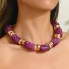 1 Acrylic Tube Exaggerated and Atmospheric Necklace Suitable for Women's Daily Wear