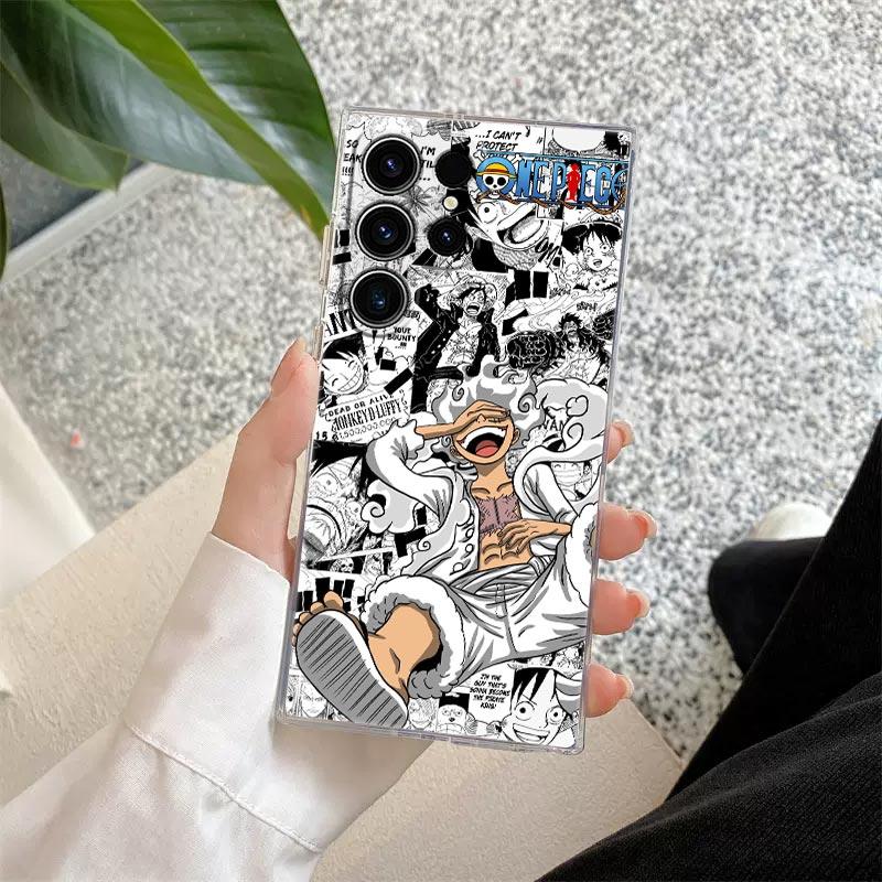 Comics One Pieces Anime S26 Ultra Case Coque For Samsung Galaxy S25 S26 S24 S23 Ultra S22 S20 Plus S21 FE A57 Clear Phone Cover