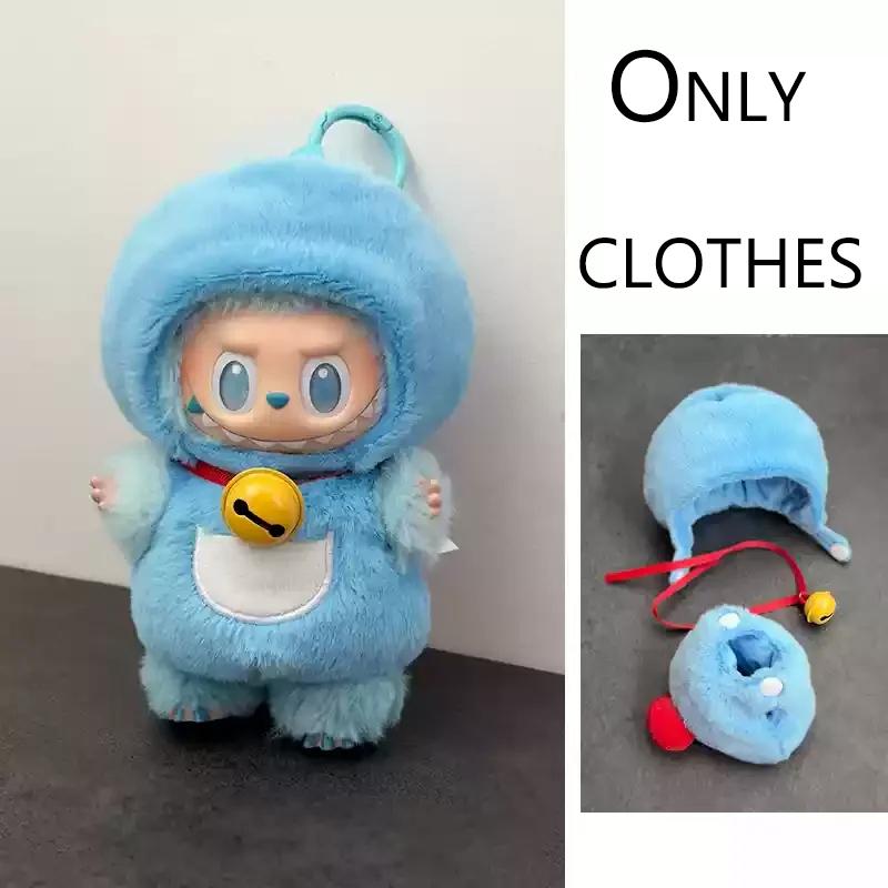 For Labubu Clothes Wacky Mart Friend Shrimp Handmade Clothing Accessory Customization V1 V2 V3 Dolls Bag Clothes Toys Hobbies