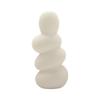 Nordic Simple Style White Ceramic River Stone Vase