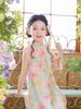 Girls' Stylish Summer Qipao Dress - 2026 New Chinese Style Princess Dress