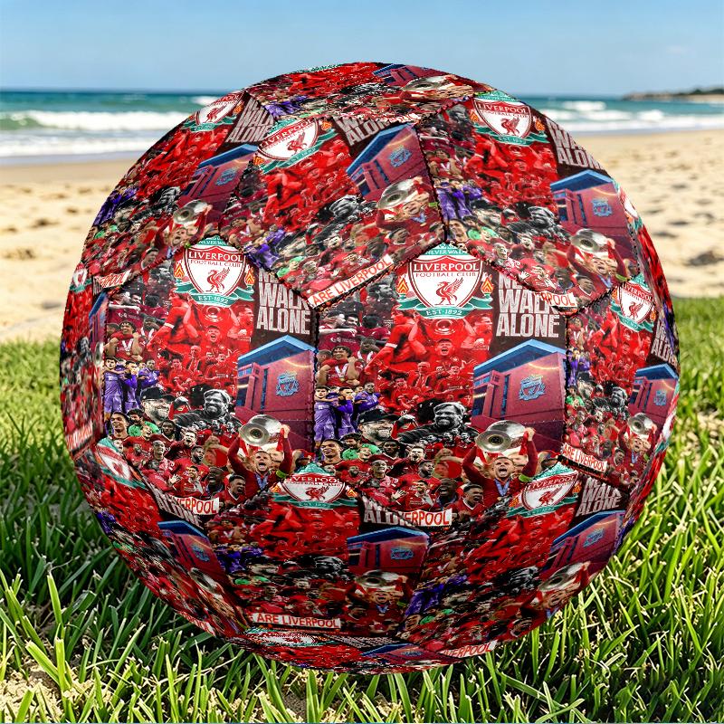 Football team.C Print Size 5 Soccer Ball, PU Wear Resistant Football for Match Training and Daily Practice, Birthday Gift for Soccer Fans