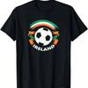 Ireland Soccer Fan T-Shirt With Flag And Football