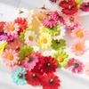 100PCS 4CM Mini Silk Daisy Artificial Flowers Party Wedding Decorative Home Decoration Christmas Wreath Fake Sunflower Cheaper