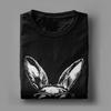 Rabbit Easter Bunny Sunglasses Cotton T Shirt For Men Summer  YK Funny T Shirts O Neck Hip Hop Tees Plus Size Design Tops