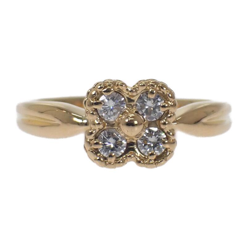 VAN CLEEF & ARPELS #12(JP Size) Ring K18 Yellow Gold/diamond Women