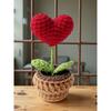 Hook Woven Finished Small Potted Plant Simulation Flower Potted Plant Flower Decoration Creative Gift Ornament