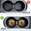 Car Interior Accessories 2PCS Silicone Coaster Heat Resistant Non-Slip Cup Holder