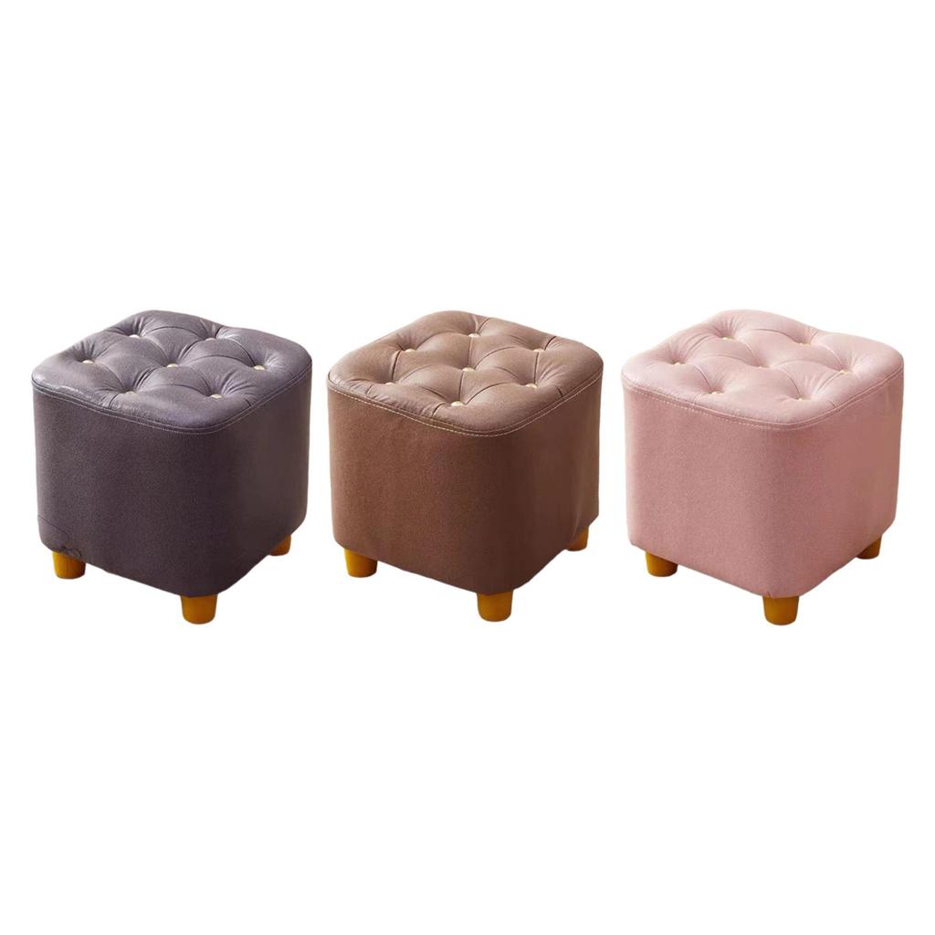 Small Footstool Ottoman Foot Rest Stool Sofa Tea Stool Ottoman Stool Footrest for Entryway Playroom Living Room Nursery Bedroom