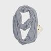 Solid Color Infinity Scarf with Storage Pocket for Women