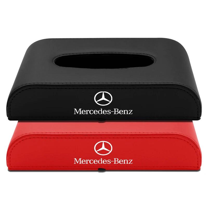 1 unidad Soporte para Caja de Pañuelos de Coche Caja Reposabrazos Estuche de Almacenamiento Accesorios para Automóvil para Mercedes Benz AMG W203 W212 W213 G63 W204 W205 W211 BB1