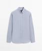 Masimodutti Regular Fit Melange Cotton Shirt
