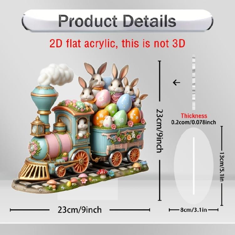 Bunnies Figurines Easters Decoration Table Centerpieces Acrylic Easters Eggs Rabbit Statue Rabbit Sculpture Home Decors