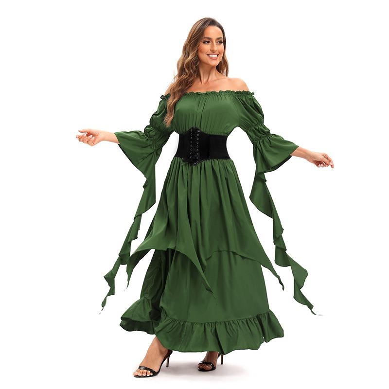 New Adult Damen Hofkleid Mittelalterliches Kostüm Party Ball Bühnenauftrittskostüm Damenbekleidung